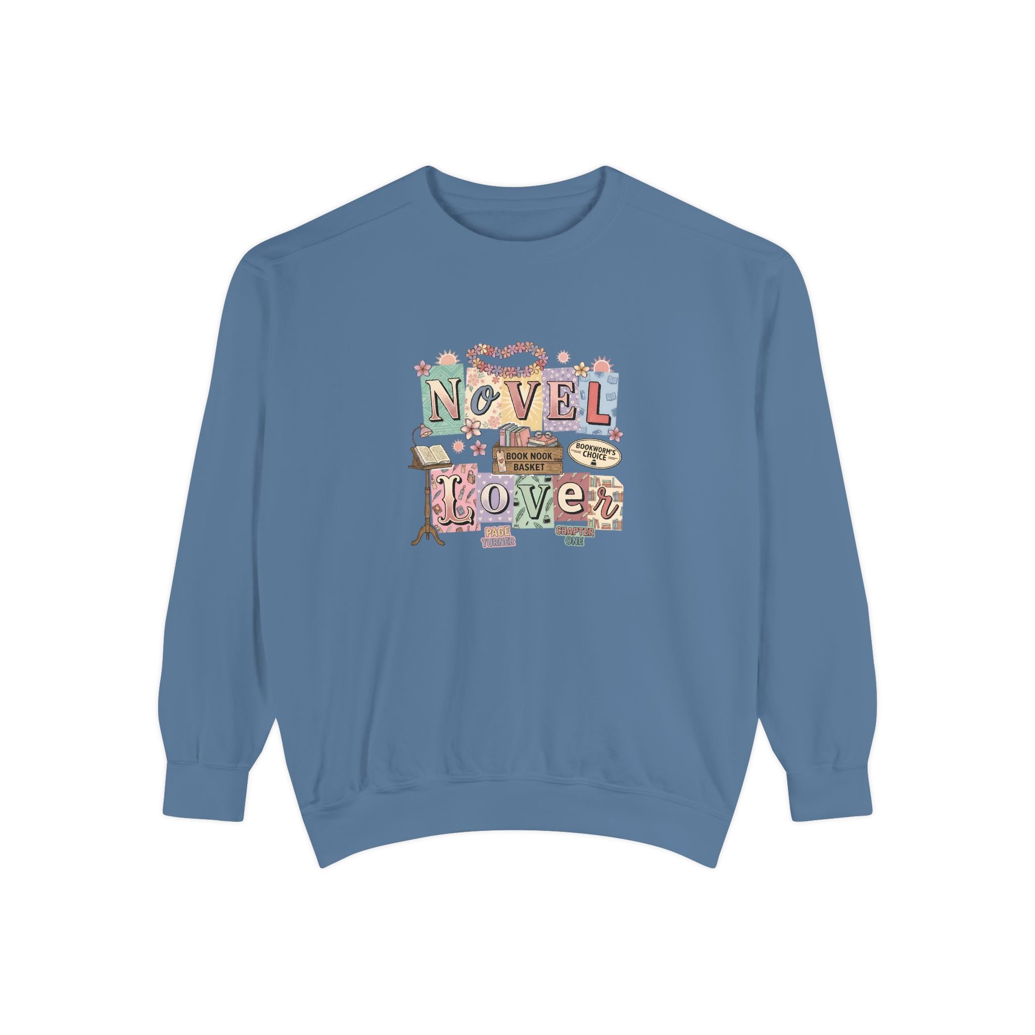 Novel Lover Sweatshirt — Cozy Bookish Graphic Pullover