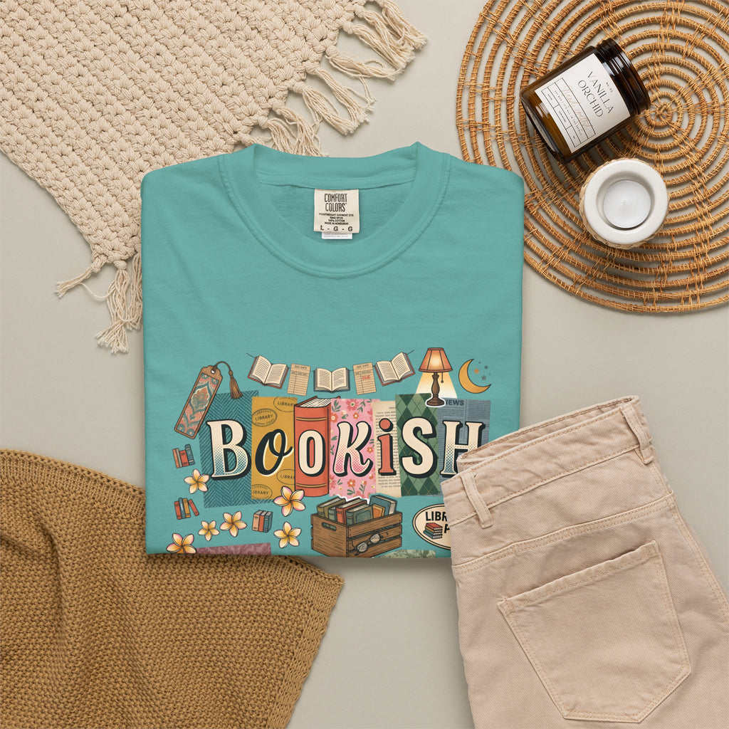 Bookish Babe T-Shirt — Cute Vintage Reading Graphic Tee for Book Lovers