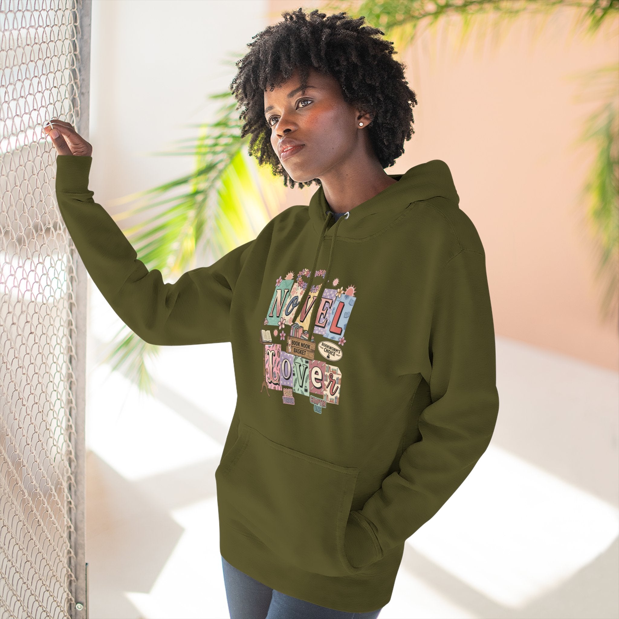 Novel Lover Hoodie — Cozy Literary Graphic Pullover