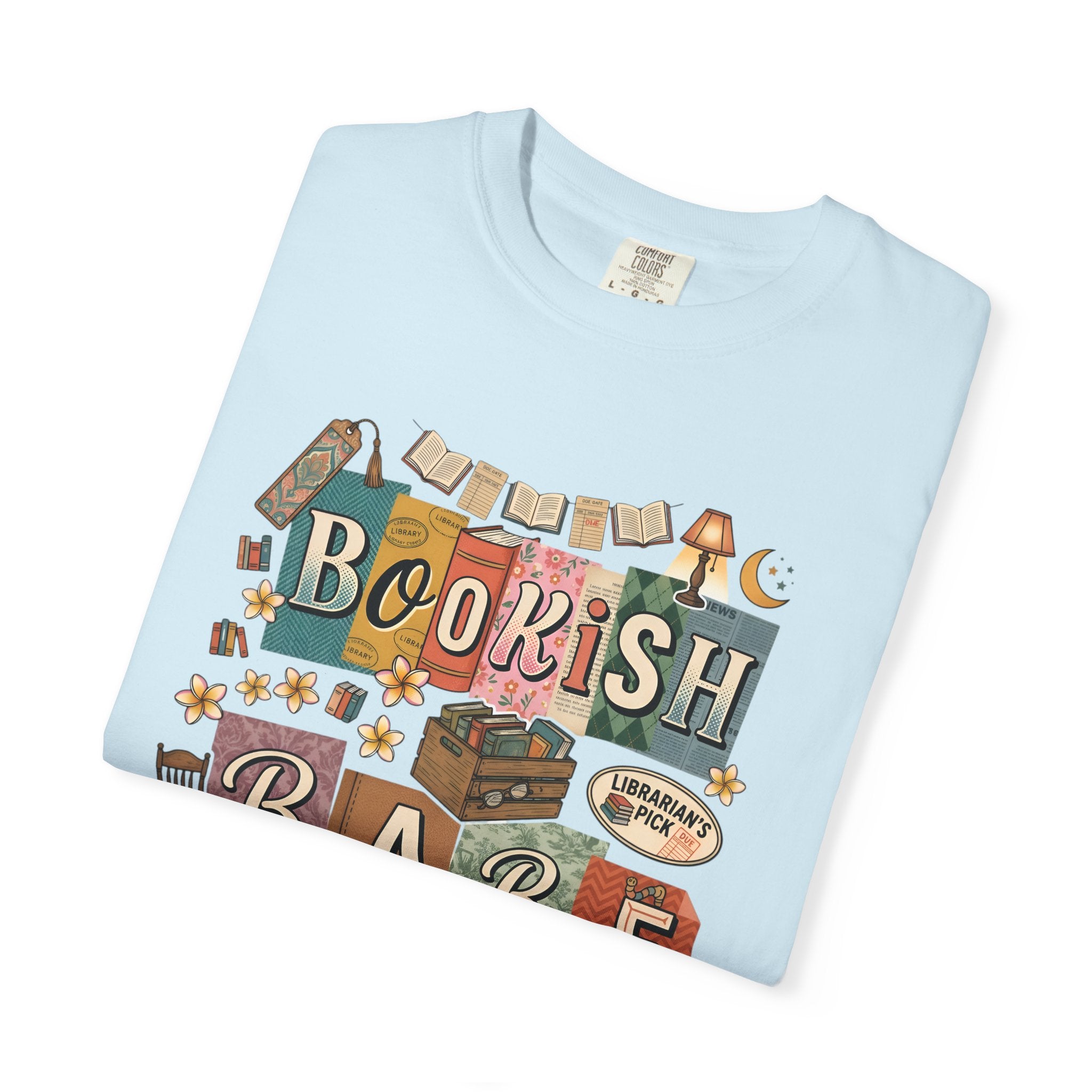 Bookish Babe T-Shirt — Cute Vintage Reading Graphic Tee for Book Lovers