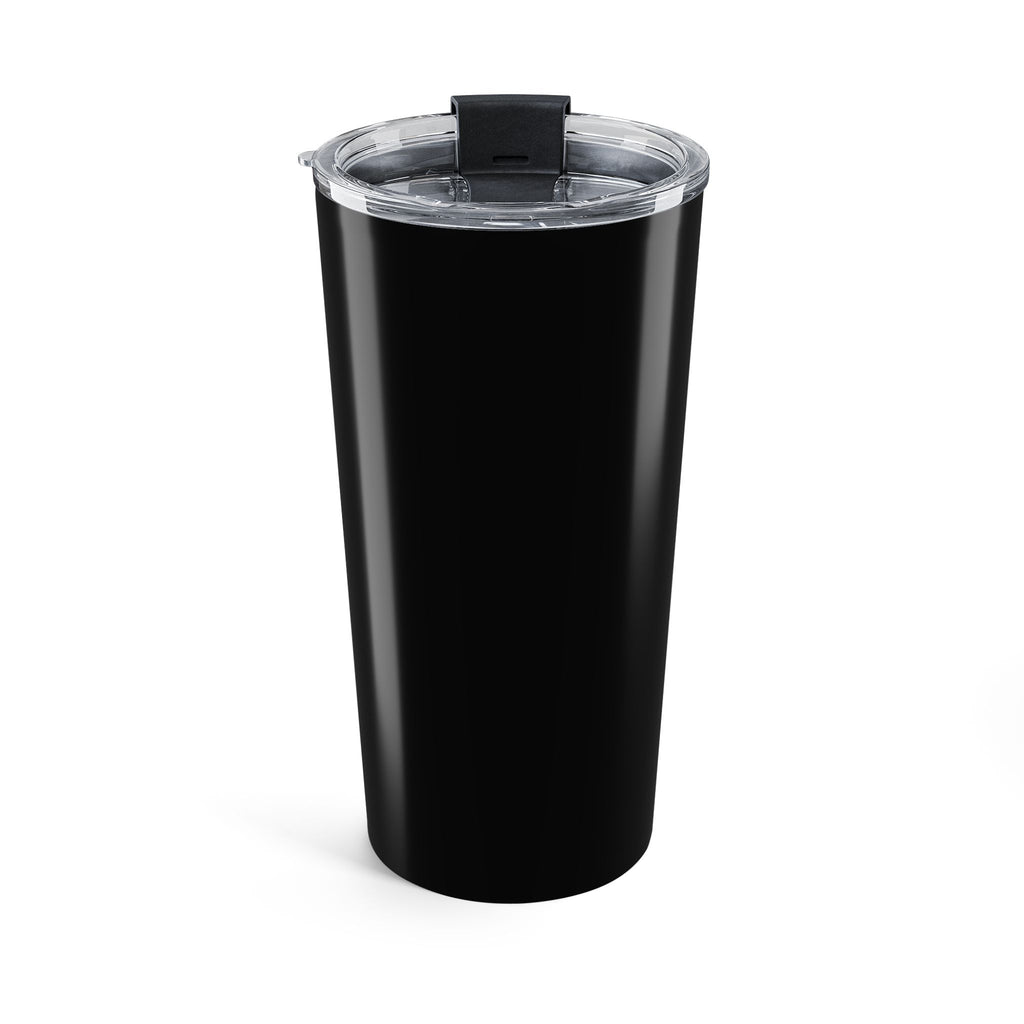 Tumbler — Grey 20oz Insulated Travel Cup with "Tales & Ink" Script