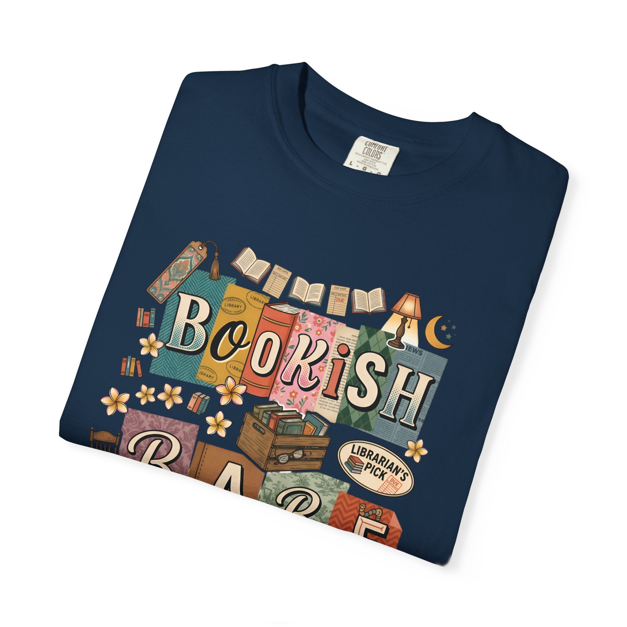 Bookish Babe T-Shirt — Cute Vintage Reading Graphic Tee for Book Lovers