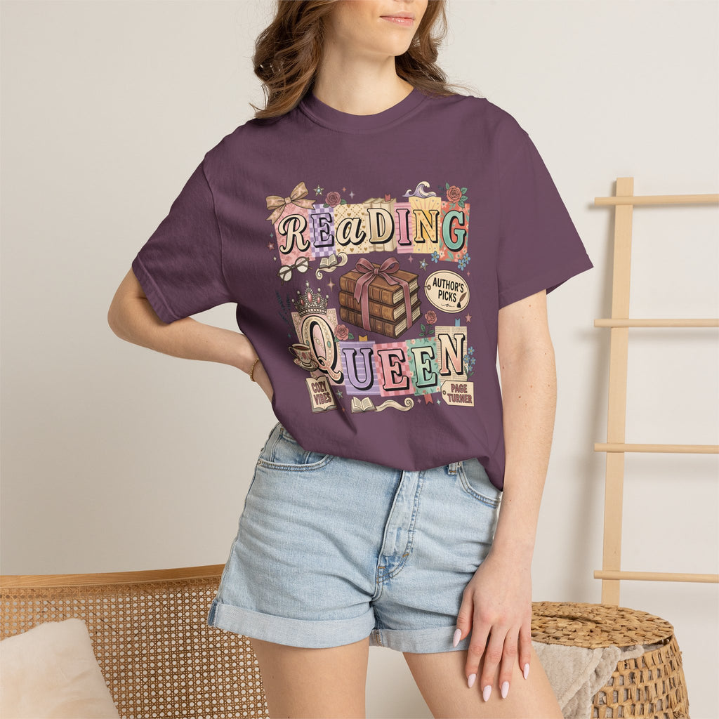 Reading Queen T-Shirt — Vintage Book Lover Tee