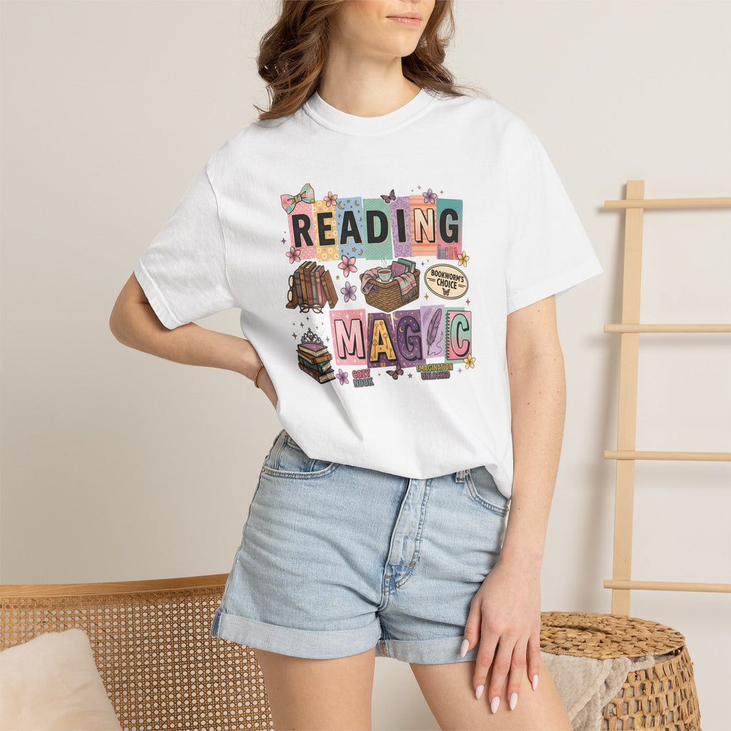 Reading Magic T-Shirt – Cute Book Lover Graphic Tee