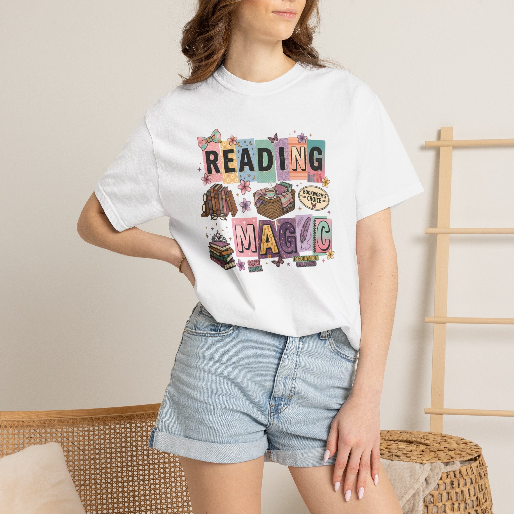 Reading Magic T-Shirt – Cute Book Lover Graphic Tee