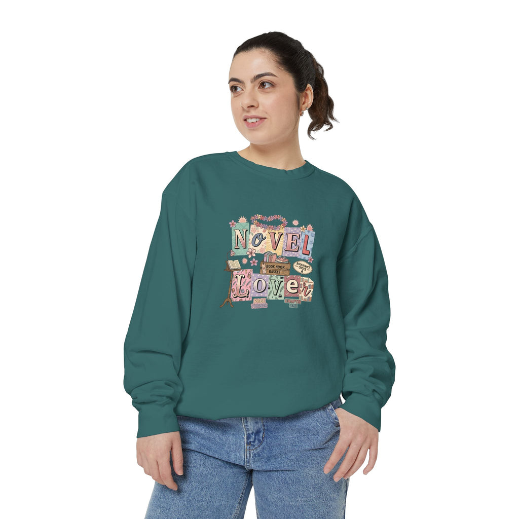 Novel Lover Sweatshirt — Cozy Bookish Graphic Pullover