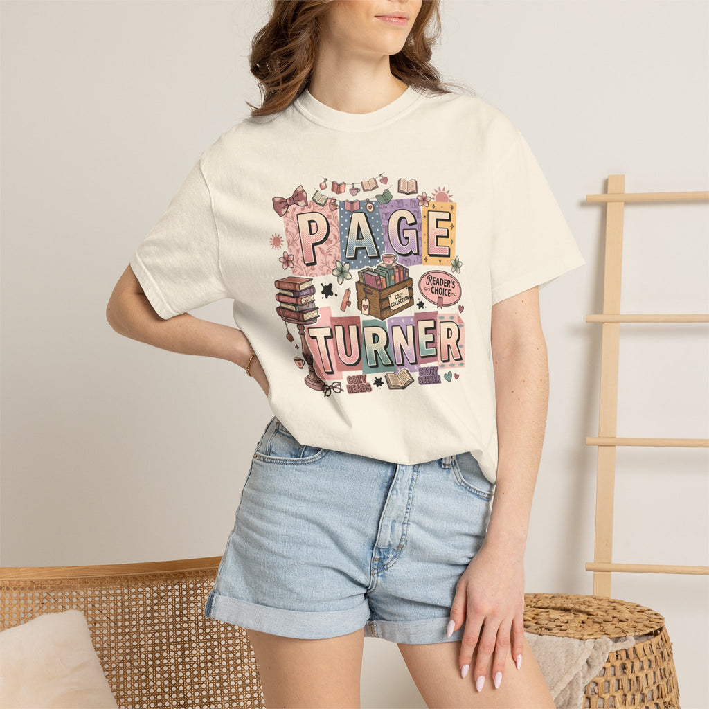 Page Turner T-Shirt — Cute Book Lover Graphic Tee