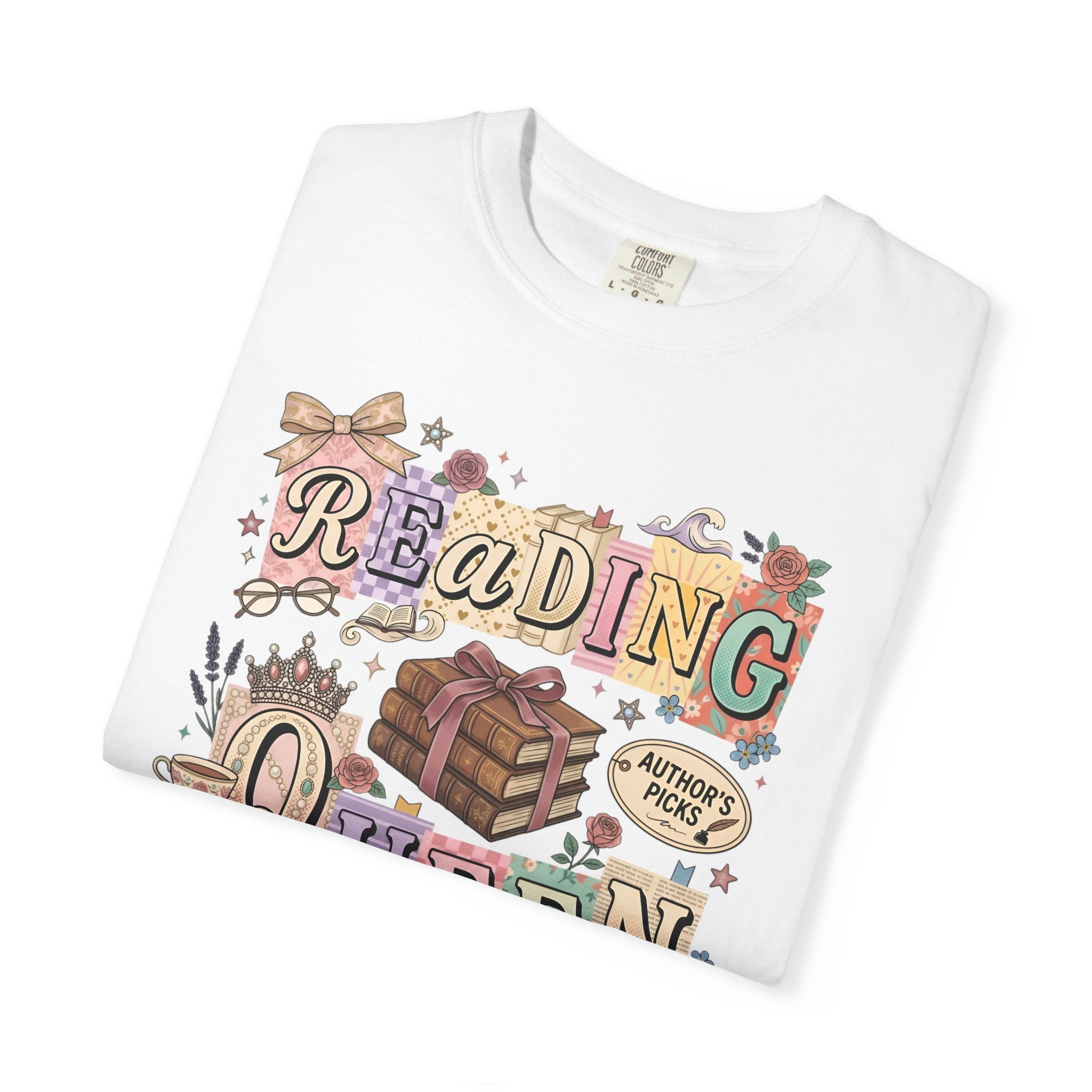 Reading Queen T-Shirt — Vintage Book Lover Tee