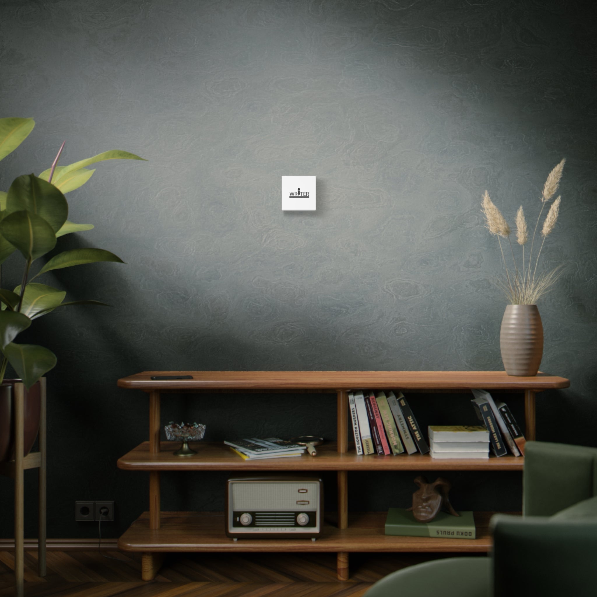 Writer Pen Logo Matte Canvas Wall Art — Stretched 1.25"