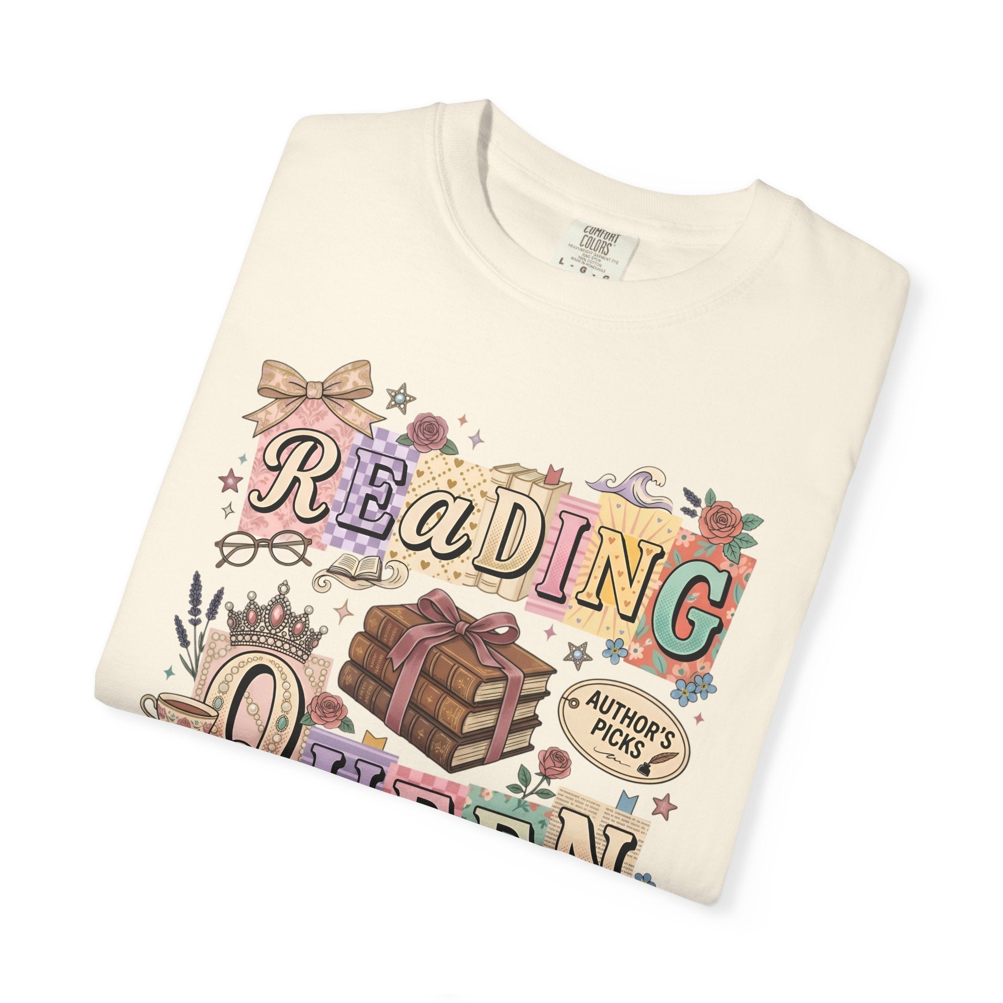 Reading Queen T-Shirt — Vintage Book Lover Tee