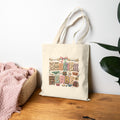 Bookish Babe Tote Bag — Cute Vintage Book Lover Canvas Tote