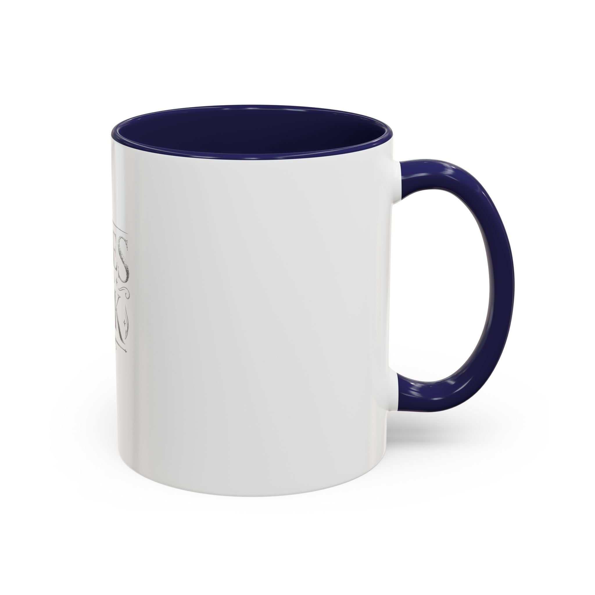 Tales & Ink Accent Coffee Mug — Literary Script 11/15oz