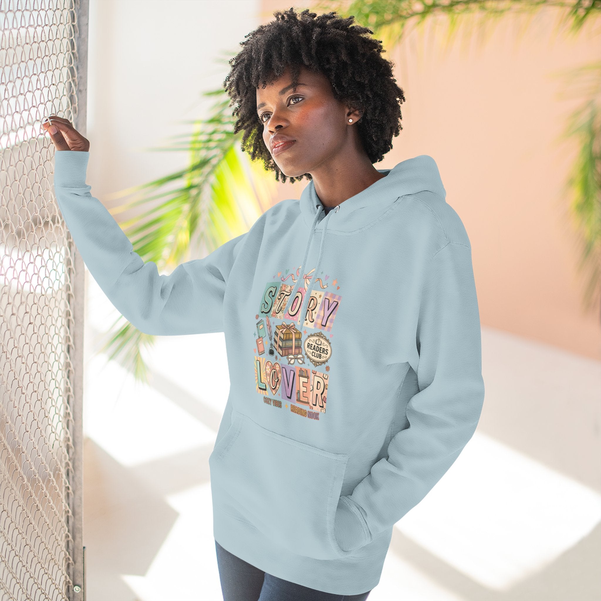 Story Lover Hoodie — Vintage Book Lover Graphic Pullover