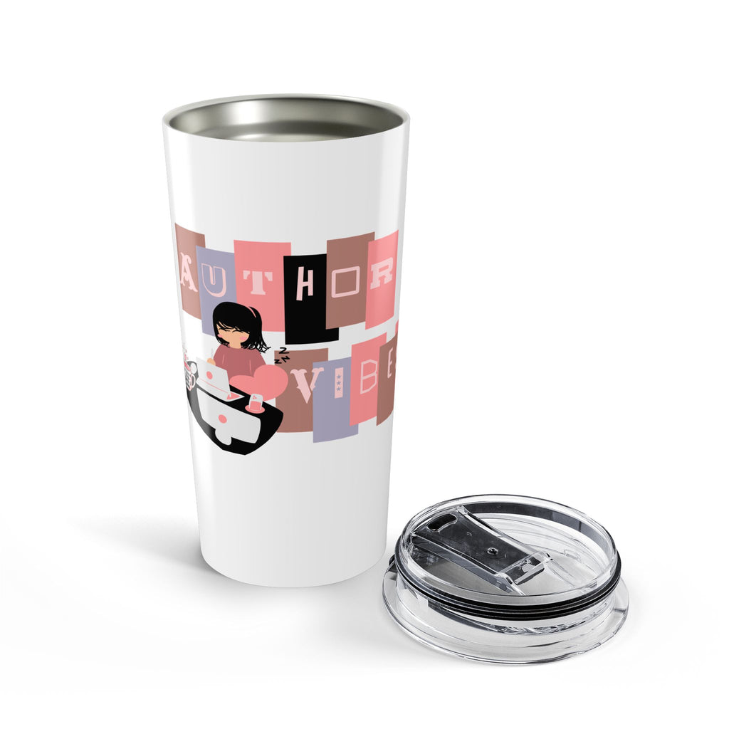 Author Vibes 20oz Tumbler — Cute Reader Book Lover Travel Cup