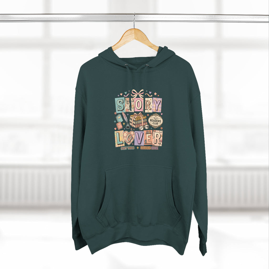 Story Lover Hoodie — Vintage Book Lover Graphic Pullover
