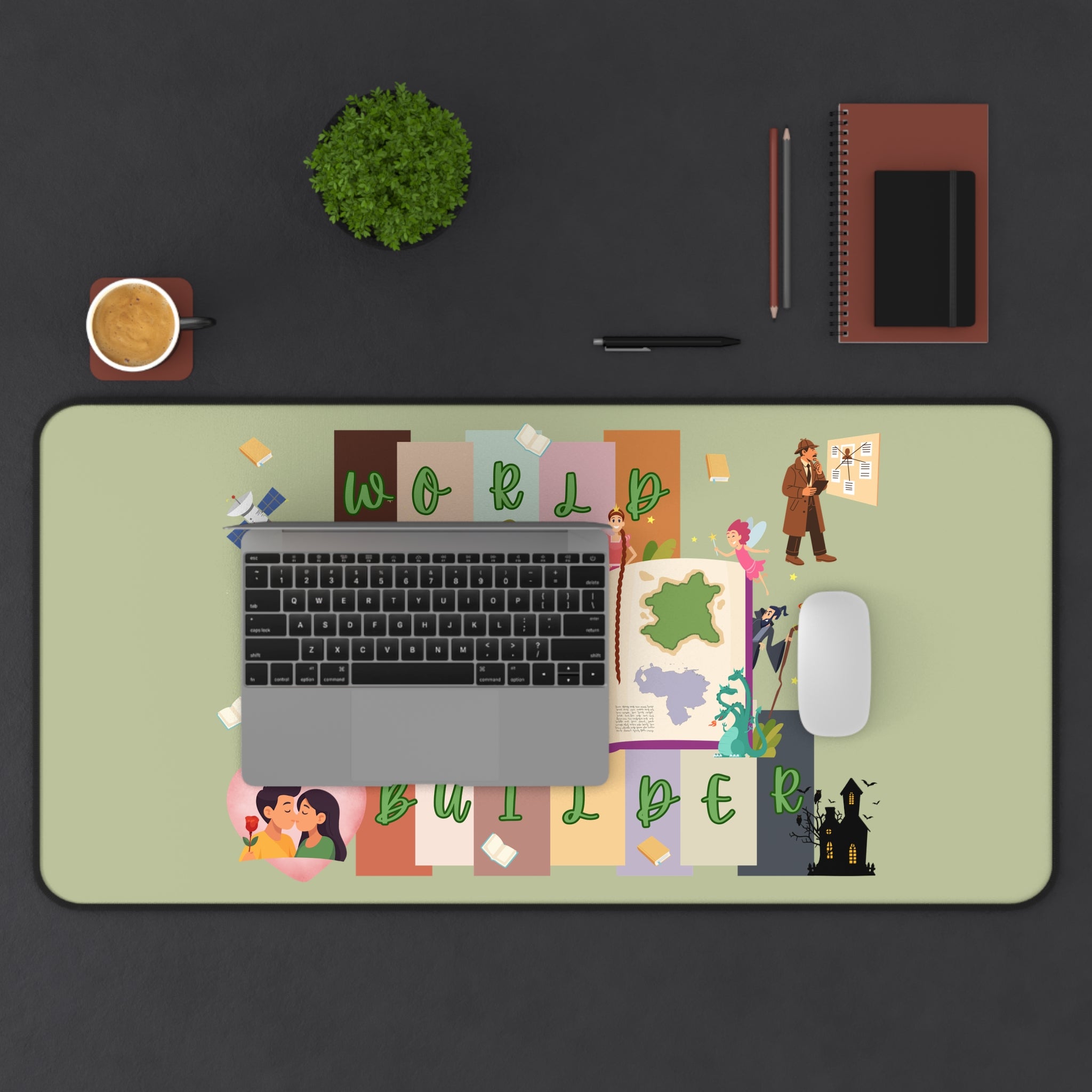 World Builder Desk Mat — RPG Mapmaking & Tabletop Gaming Mouse Pad