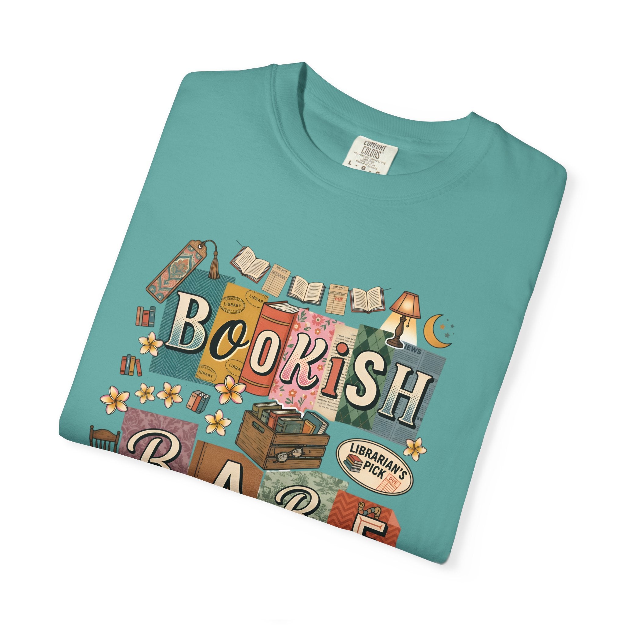 Bookish Babe T-Shirt — Cute Vintage Reading Graphic Tee for Book Lovers