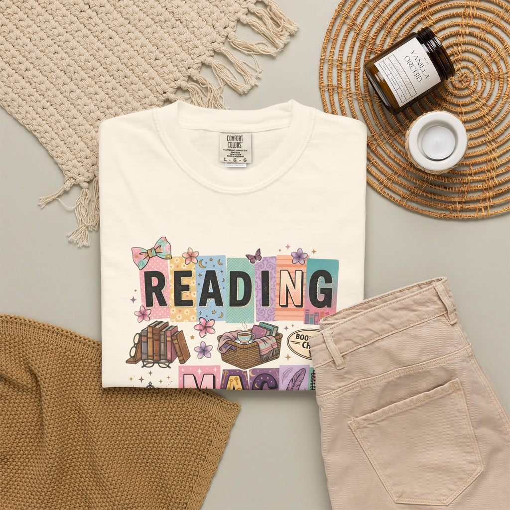 Reading Magic T-Shirt – Cute Book Lover Graphic Tee