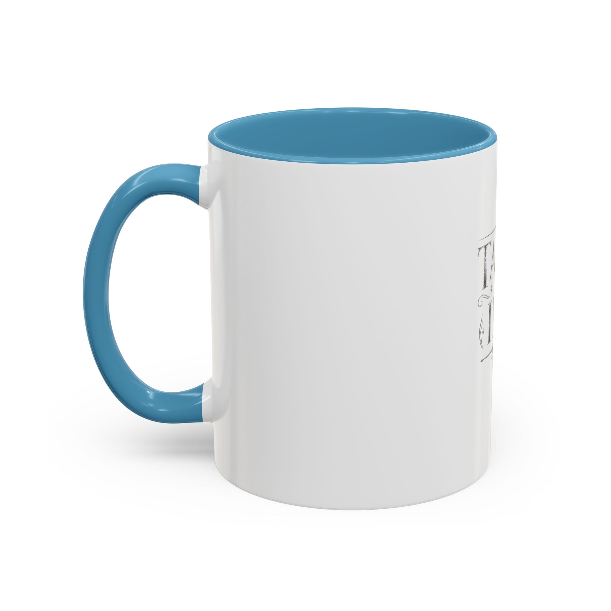 Tales & Ink Accent Coffee Mug — Literary Script 11/15oz