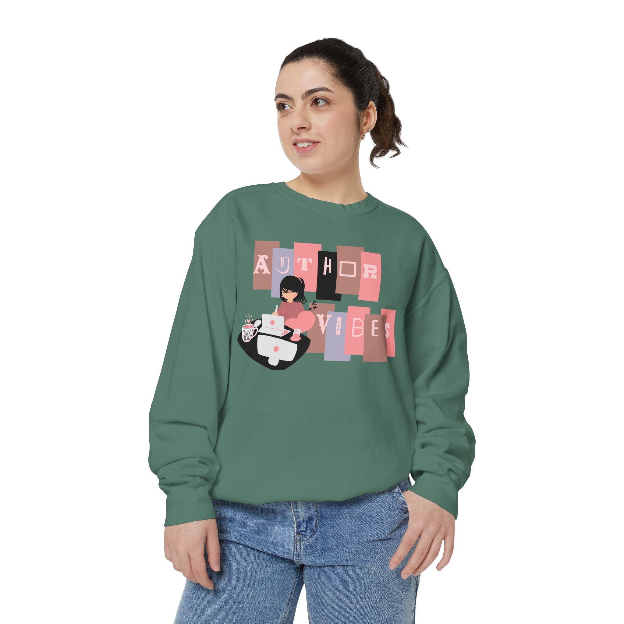 Author Vibes Sweatshirt — Cozy Writer Crewneck