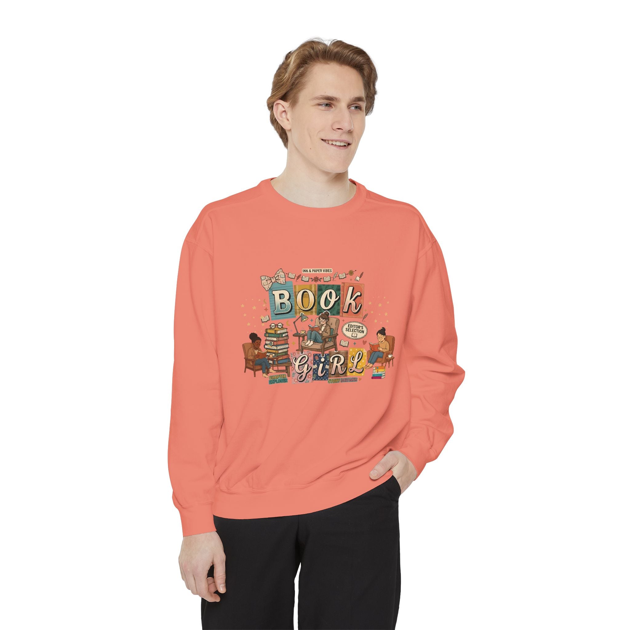 Book Girl Sweatshirt — Cozy Reading Lover Graphic Crewneck