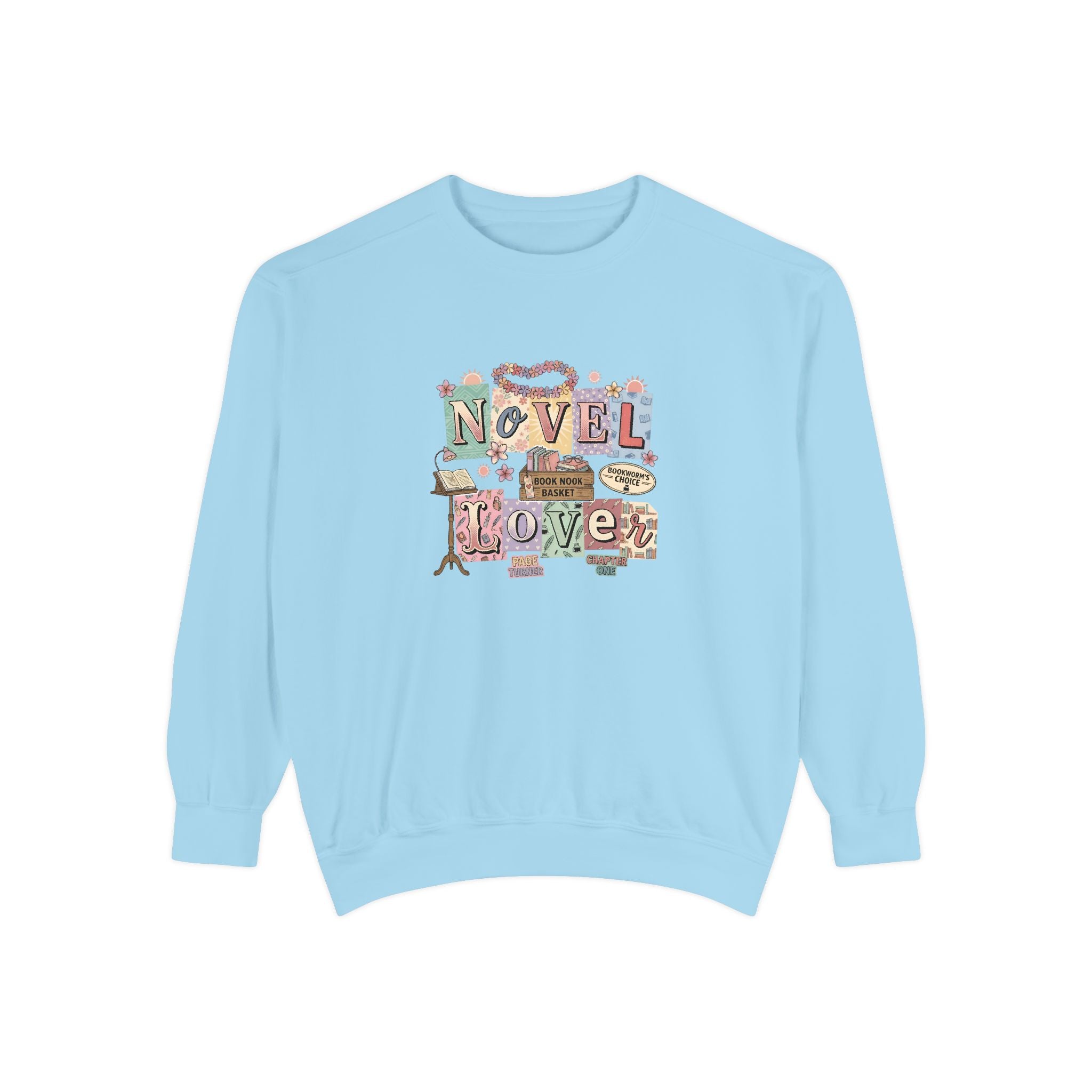 Novel Lover Sweatshirt — Cozy Bookish Graphic Pullover