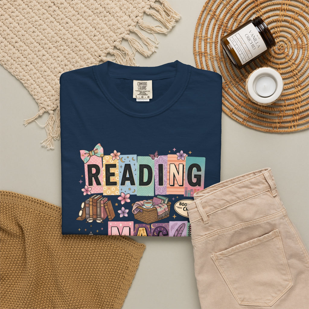 Reading Magic T-Shirt – Cute Book Lover Graphic Tee
