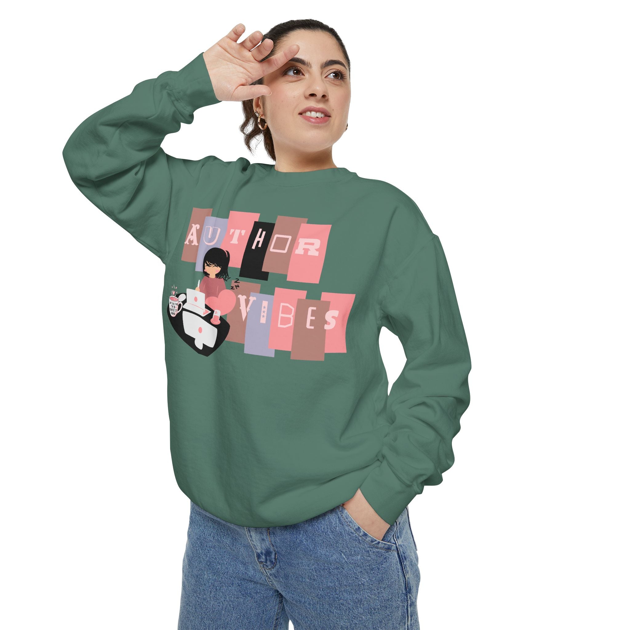 Author Vibes Sweatshirt — Cozy Writer Crewneck