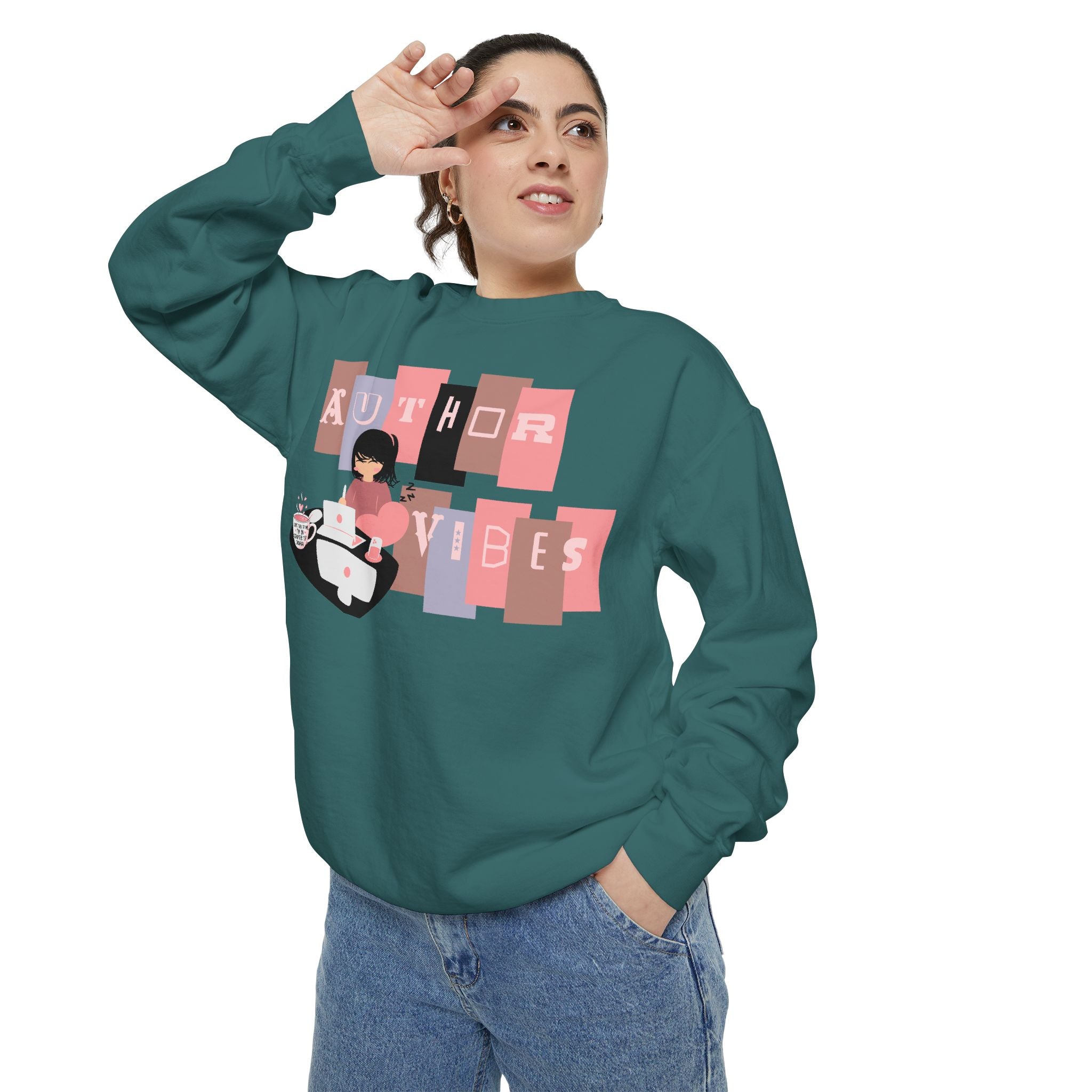 Author Vibes Sweatshirt — Cozy Writer Crewneck