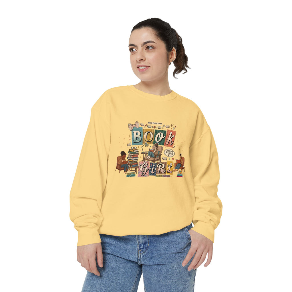 Book Girl Sweatshirt — Cozy Reading Lover Graphic Crewneck