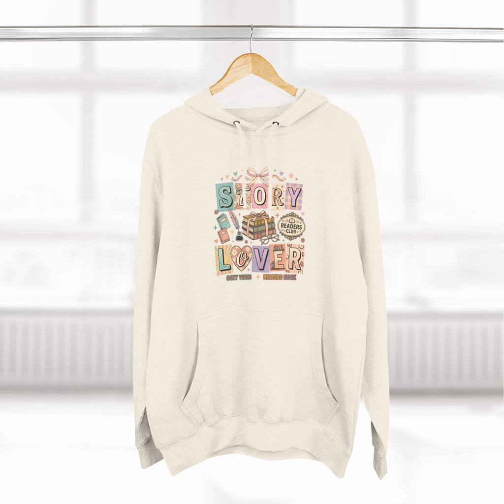 Story Lover Hoodie — Vintage Book Lover Graphic Pullover