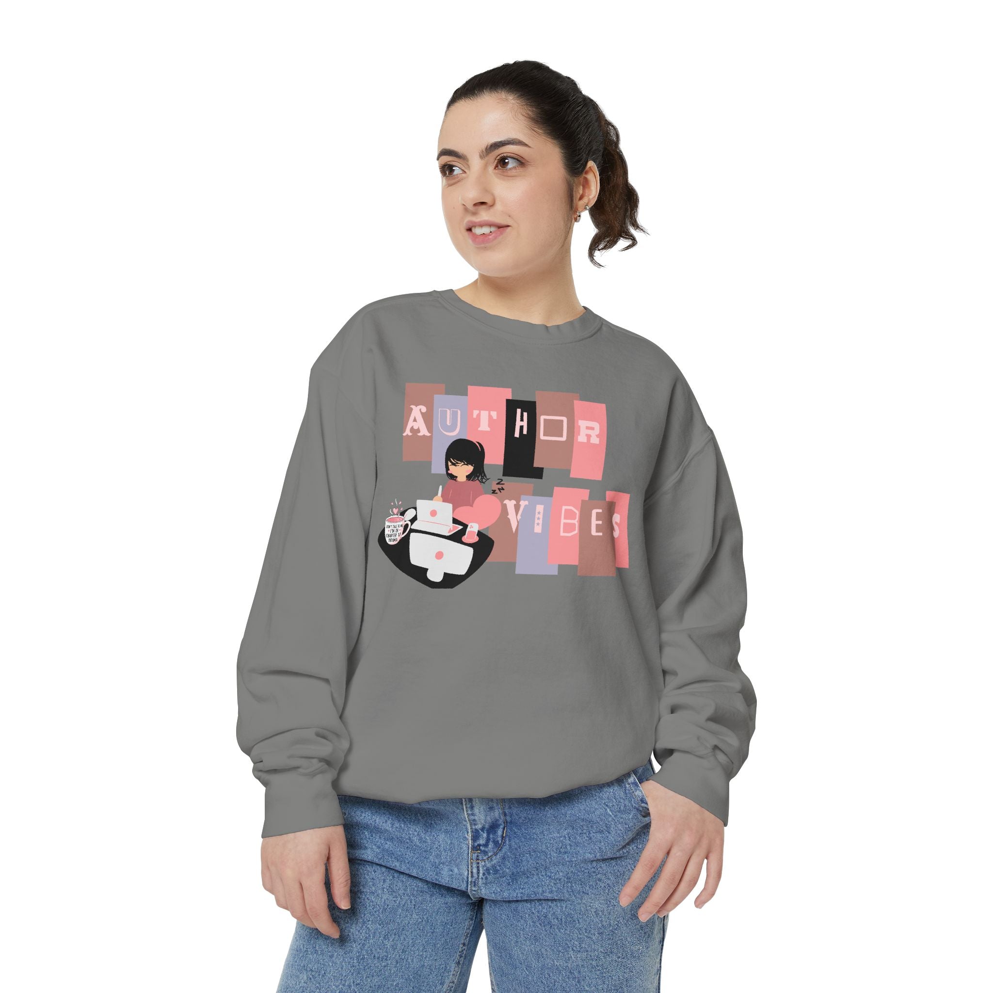 Author Vibes Sweatshirt — Cozy Writer Crewneck