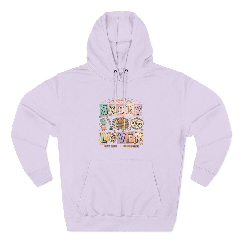 Story Lover Hoodie — Vintage Book Lover Graphic Pullover