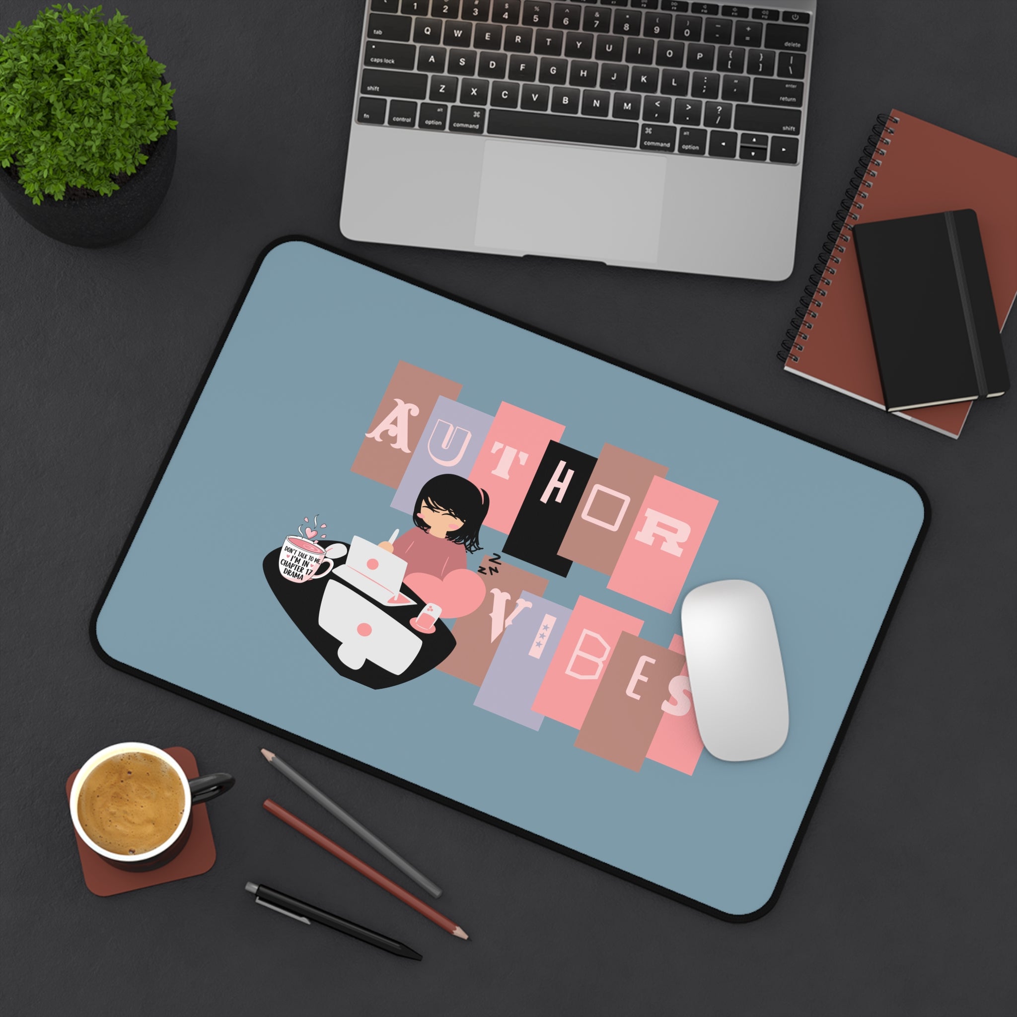 Author Vibes Desk Mat — Writer’s Inspirational Mouse Pad & Workspace Mat