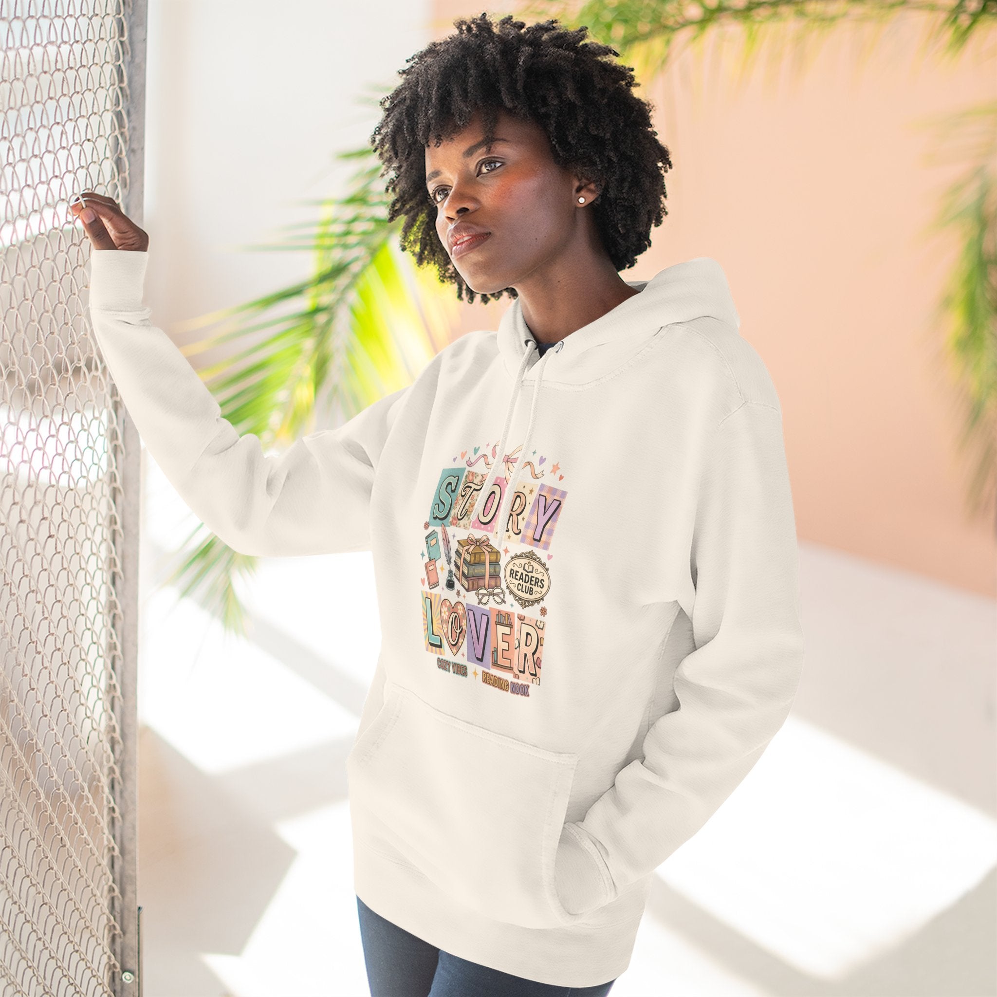 Story Lover Hoodie — Vintage Book Lover Graphic Pullover