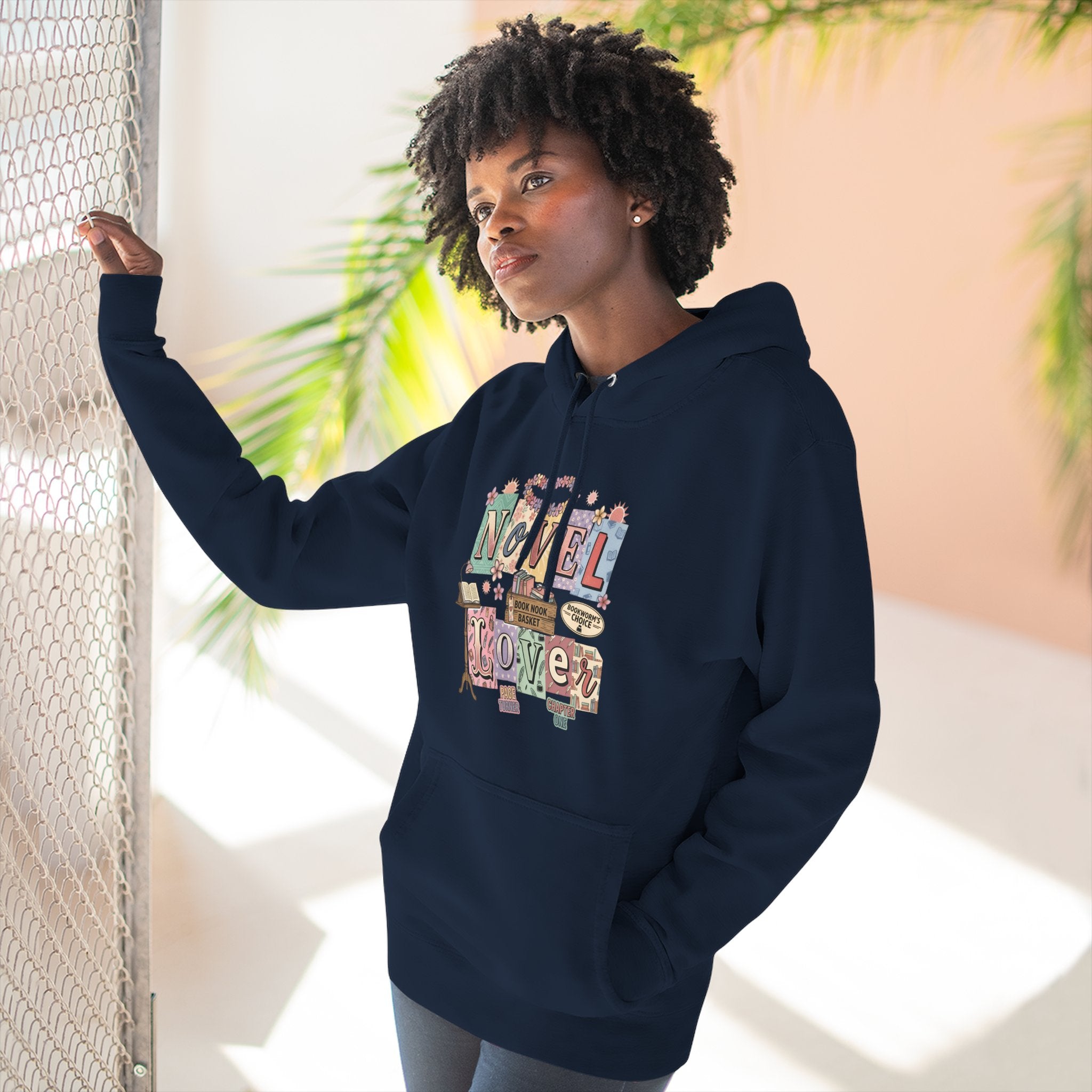 Novel Lover Hoodie — Cozy Literary Graphic Pullover