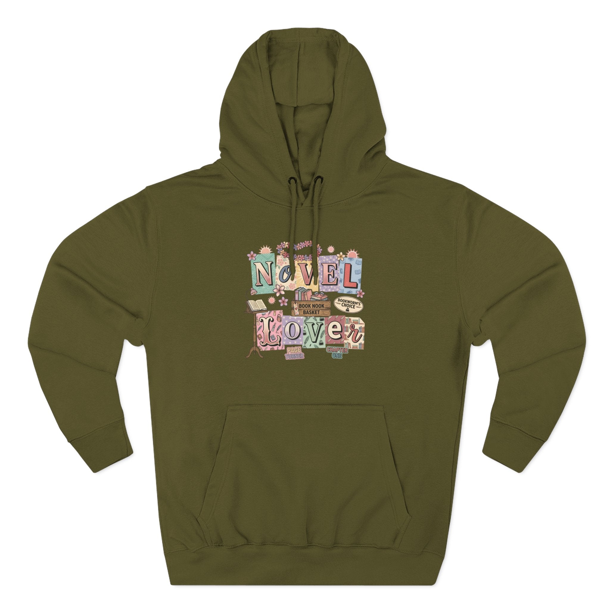 Novel Lover Hoodie — Cozy Literary Graphic Pullover