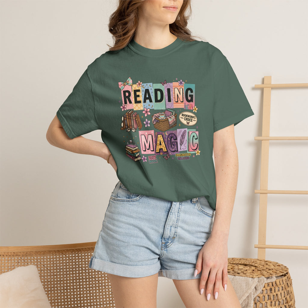 Reading Magic T-Shirt – Cute Book Lover Graphic Tee