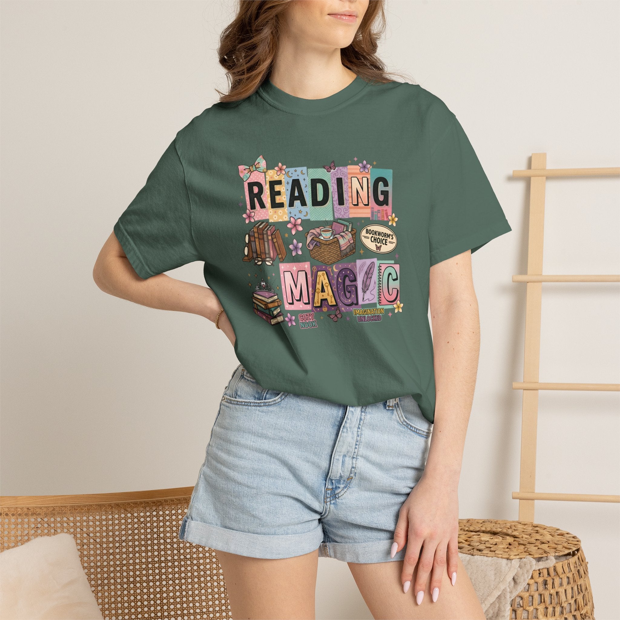 Reading Magic T-Shirt – Cute Book Lover Graphic Tee