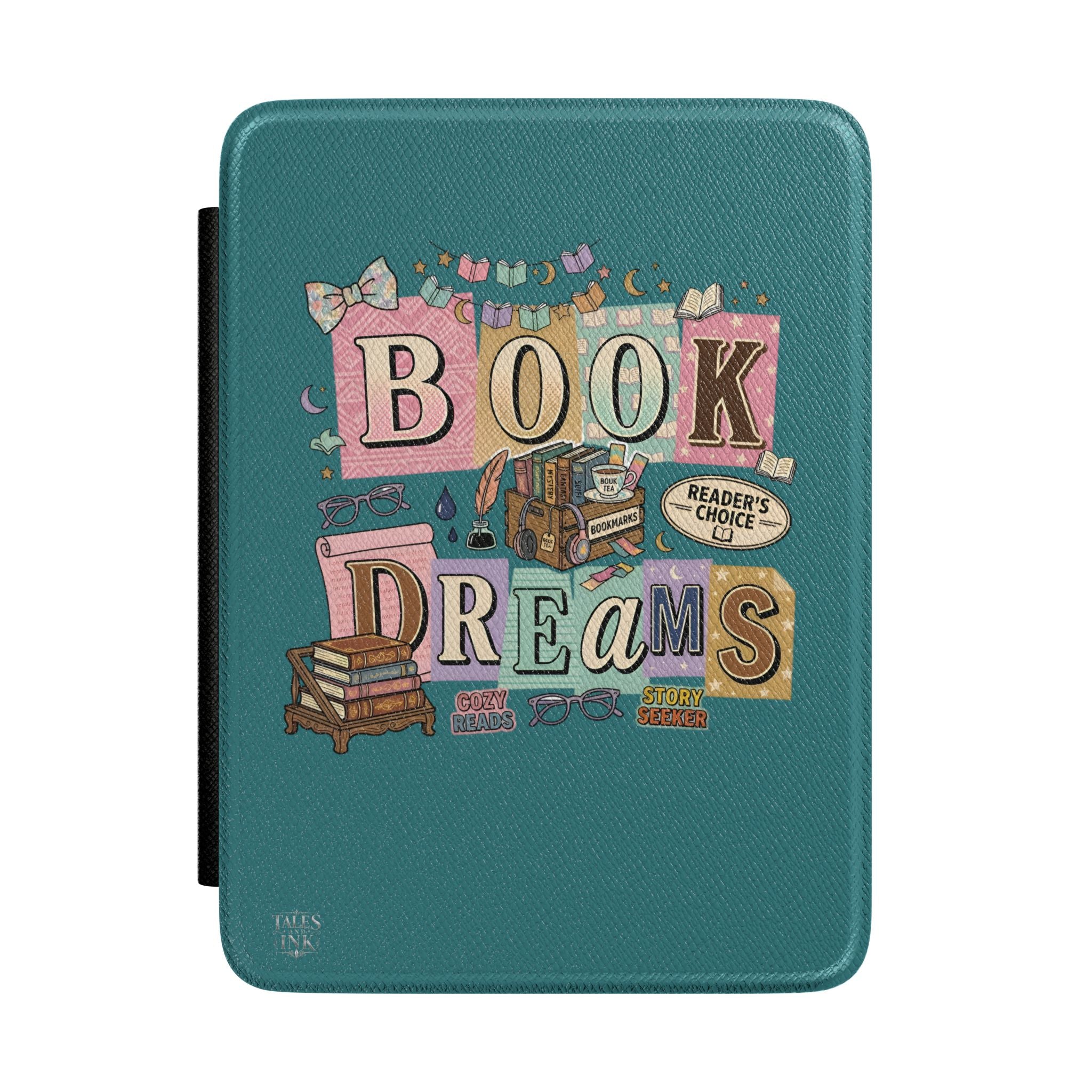 Book Dreams Kindle Case – Teal Reader eReader Cover