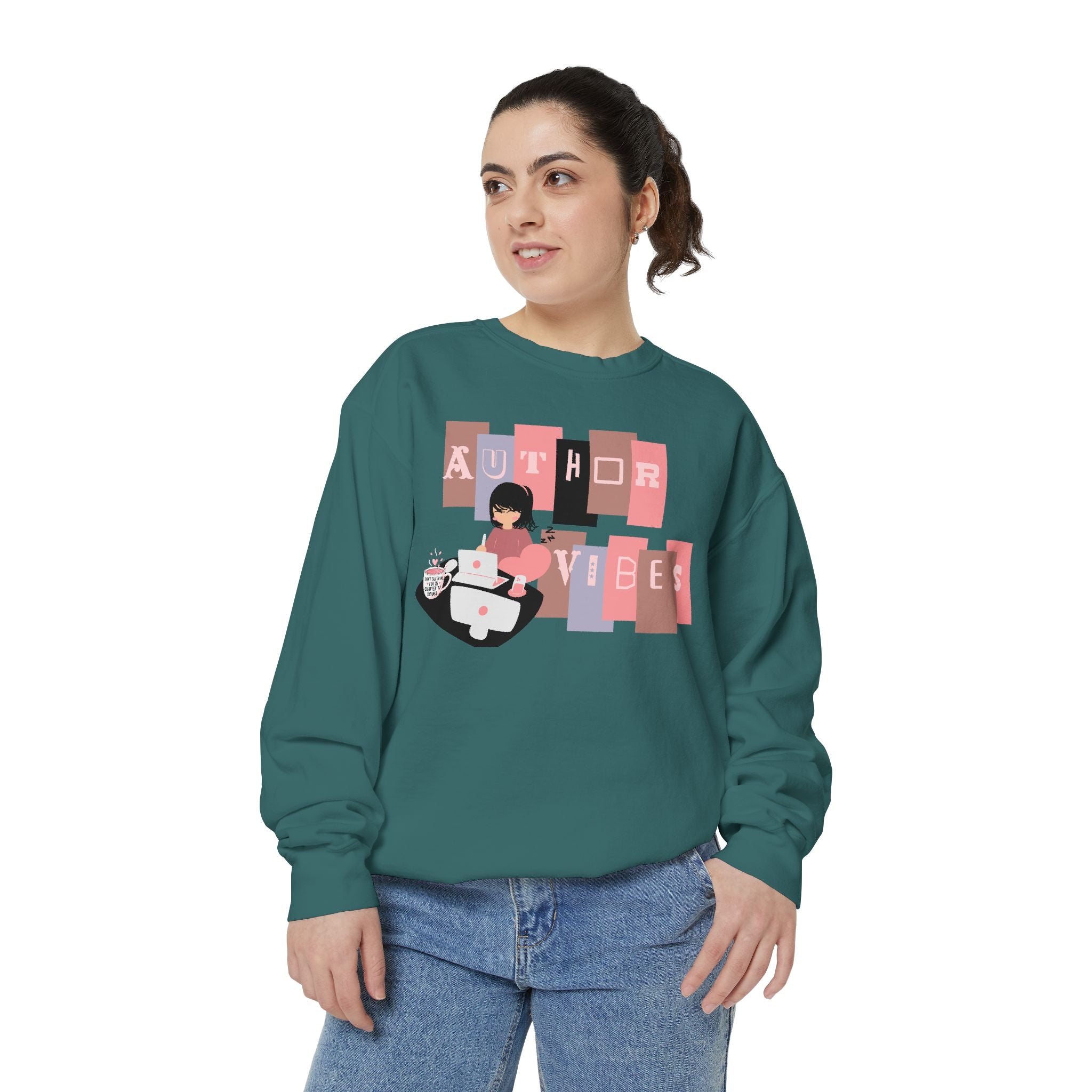 Author Vibes Sweatshirt — Cozy Writer Crewneck