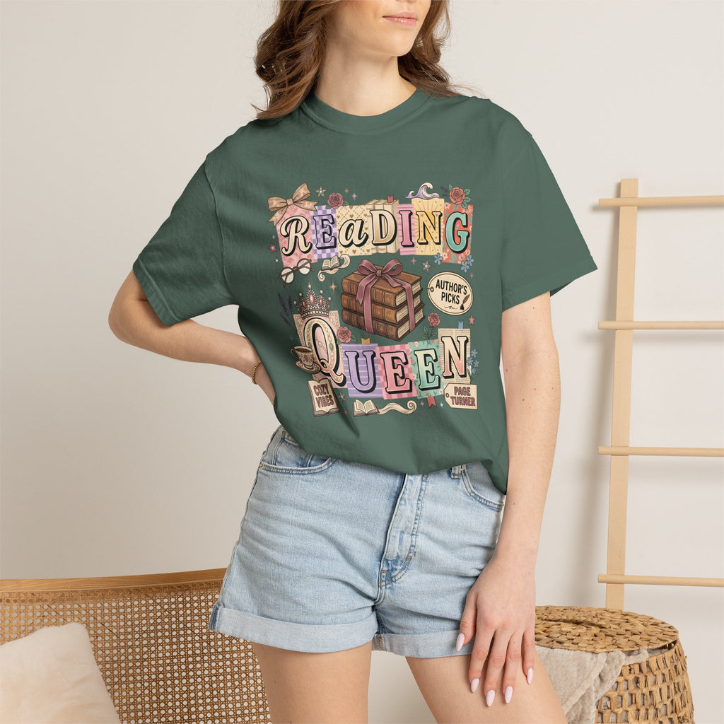 Reading Queen T-Shirt — Vintage Book Lover Tee