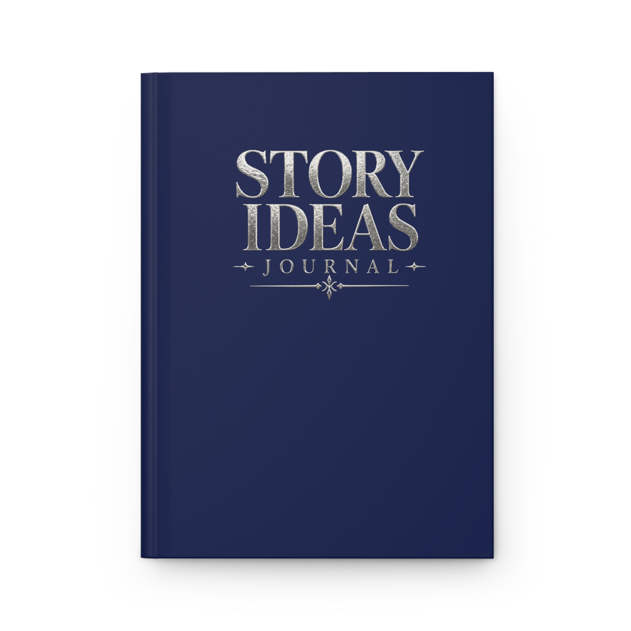 Story Ideas Hardcover Journal — Writer’s Notebook with Quill & Candle Illustration