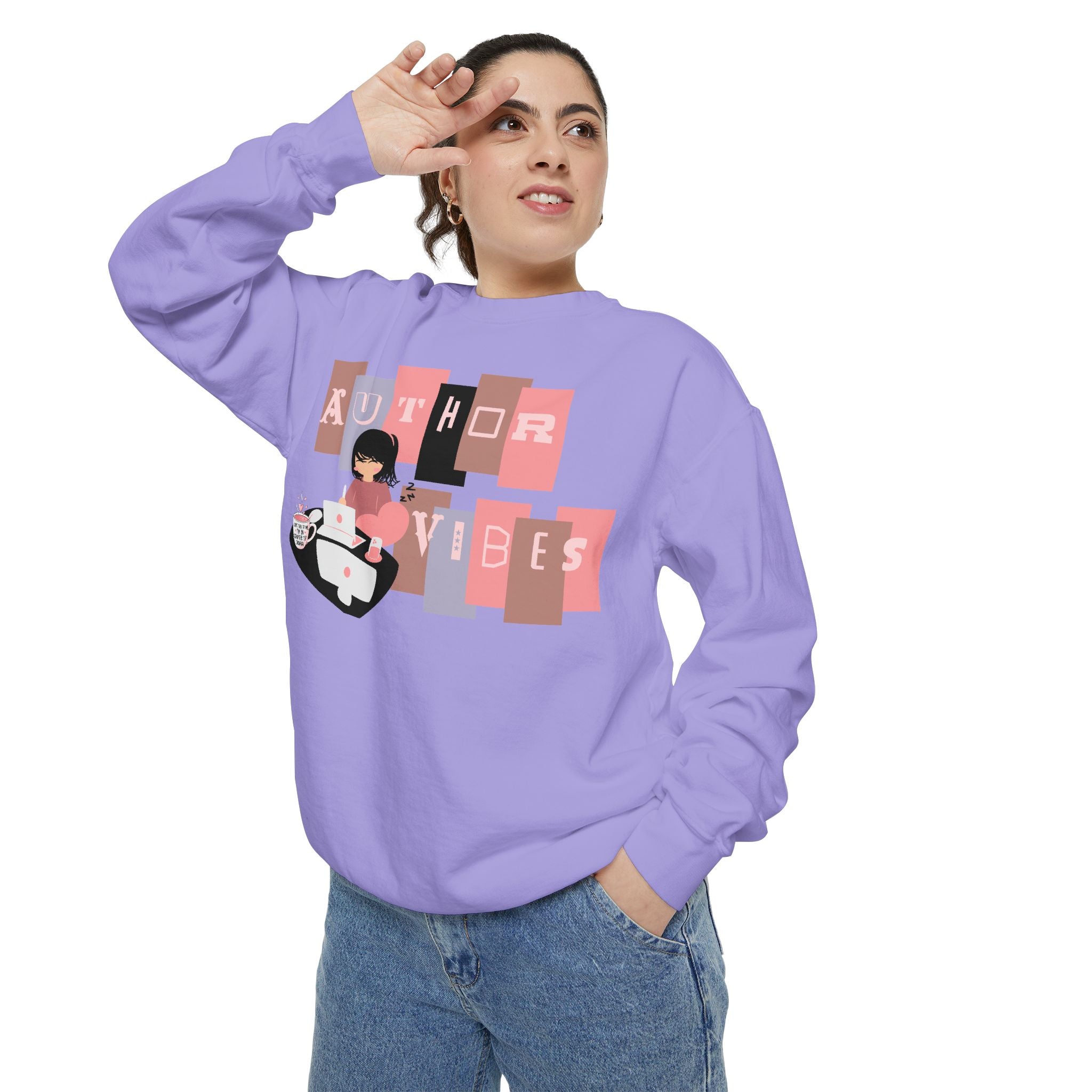 Author Vibes Sweatshirt — Cozy Writer Crewneck