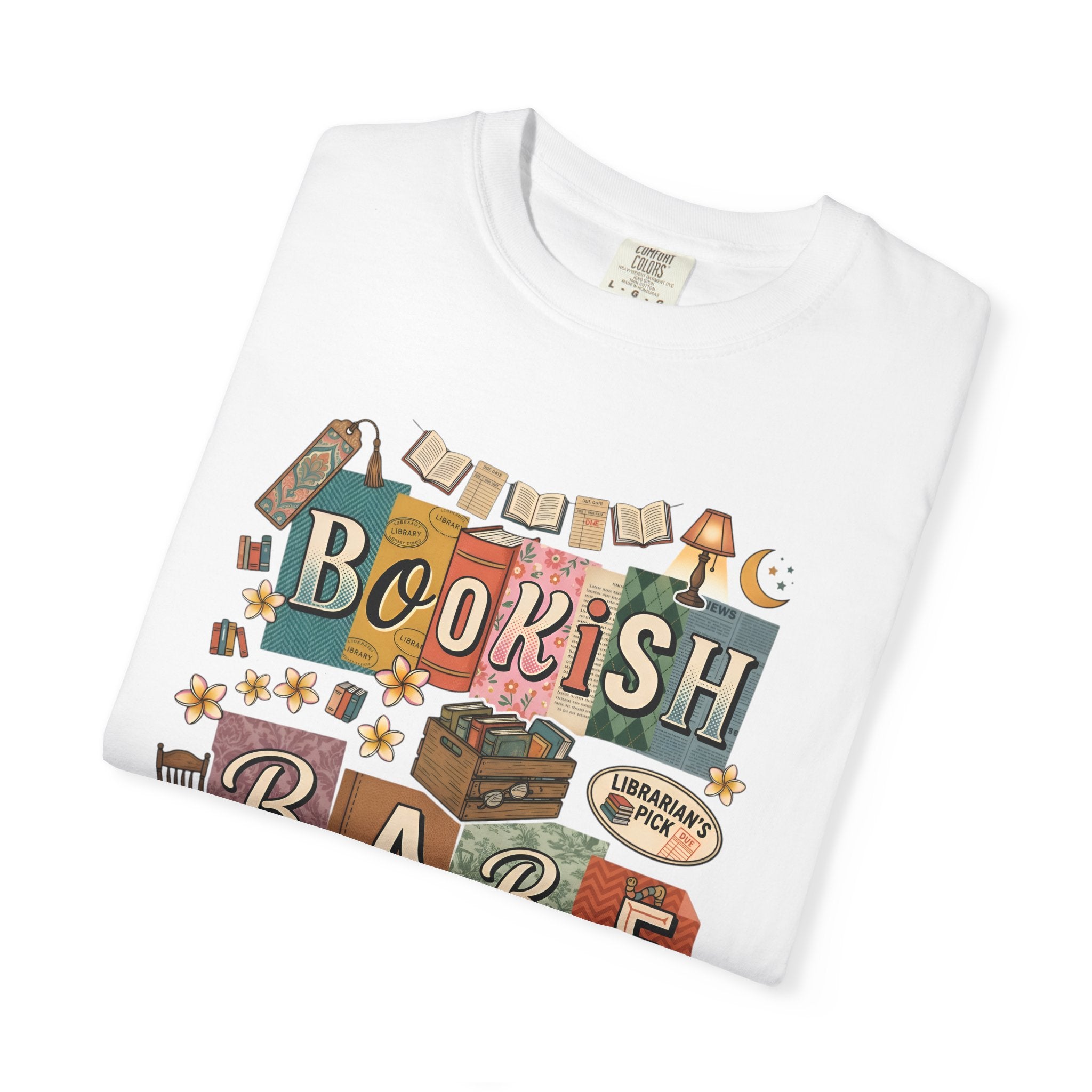 Bookish Babe T-Shirt — Cute Vintage Reading Graphic Tee for Book Lovers