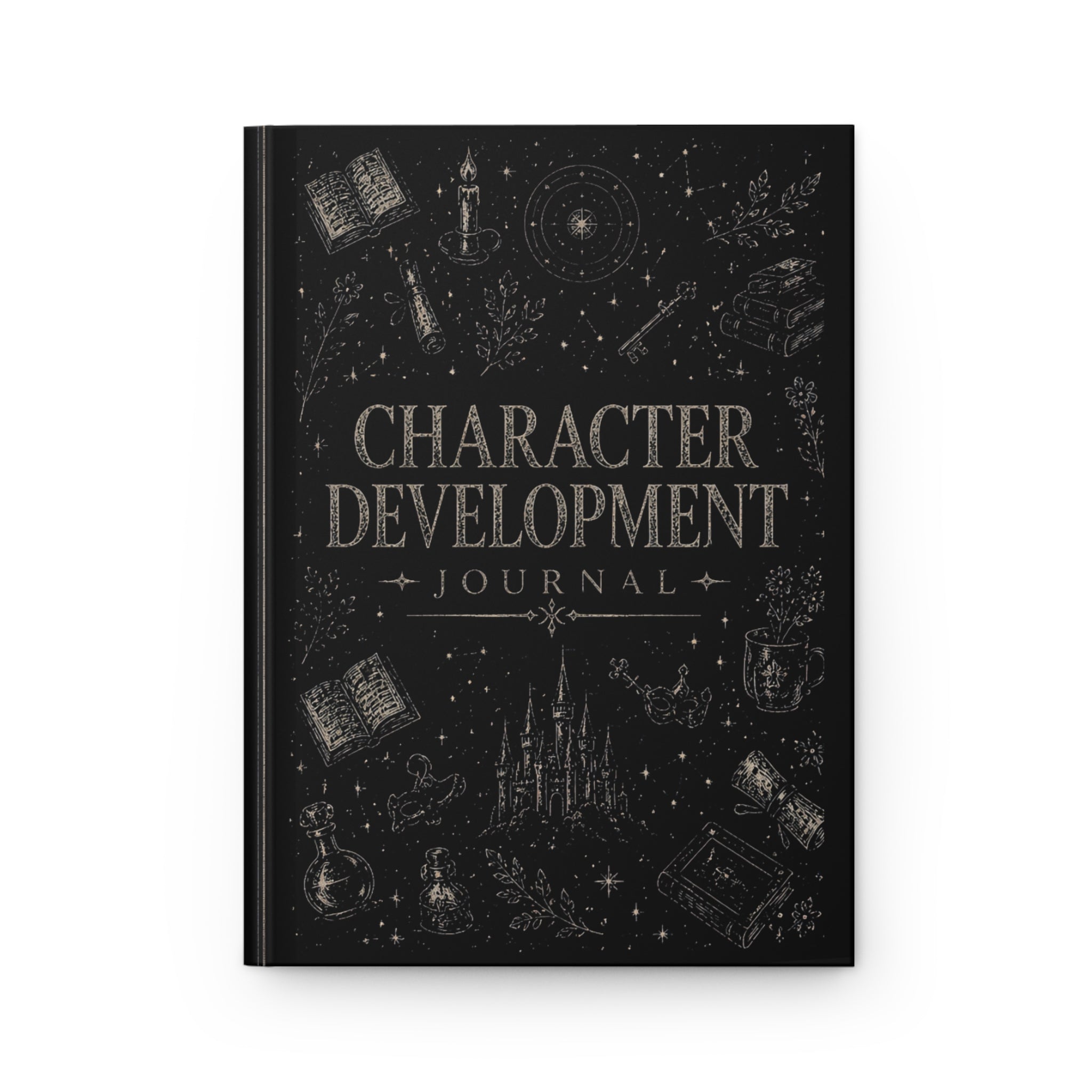 Character Notes Hardcover Journal — RPG & Writing Notebook