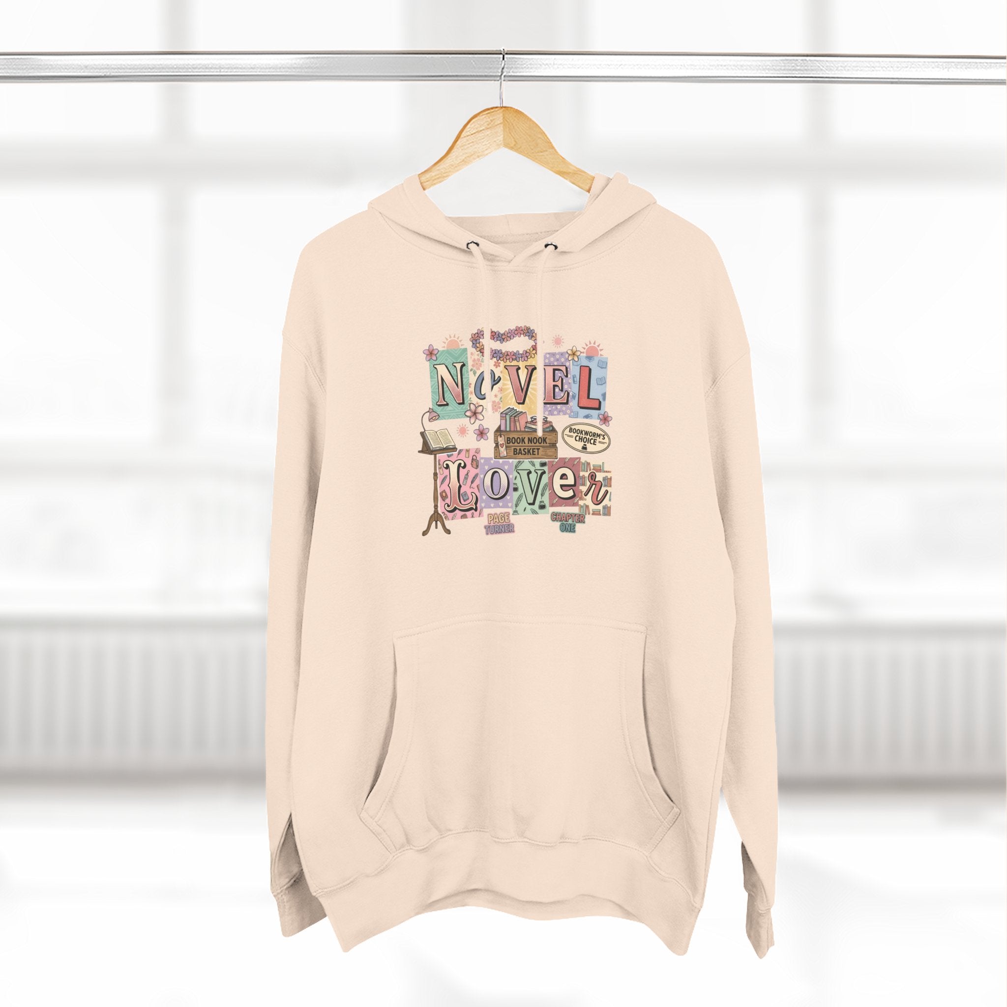 Novel Lover Hoodie — Cozy Literary Graphic Pullover