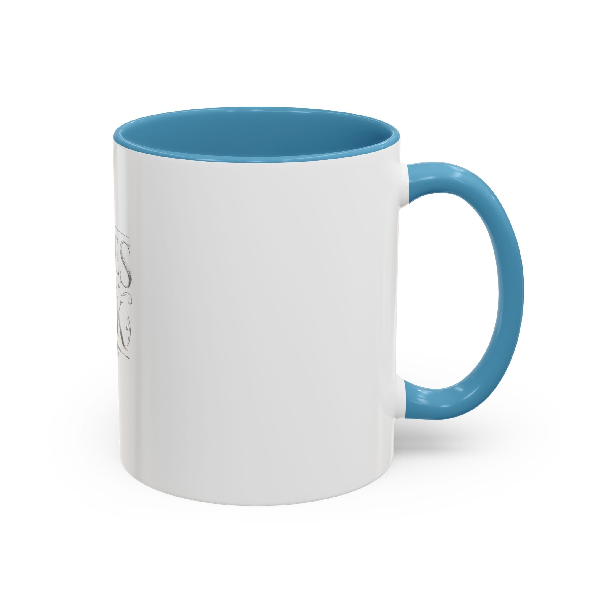 Tales & Ink Accent Coffee Mug — Literary Script 11/15oz