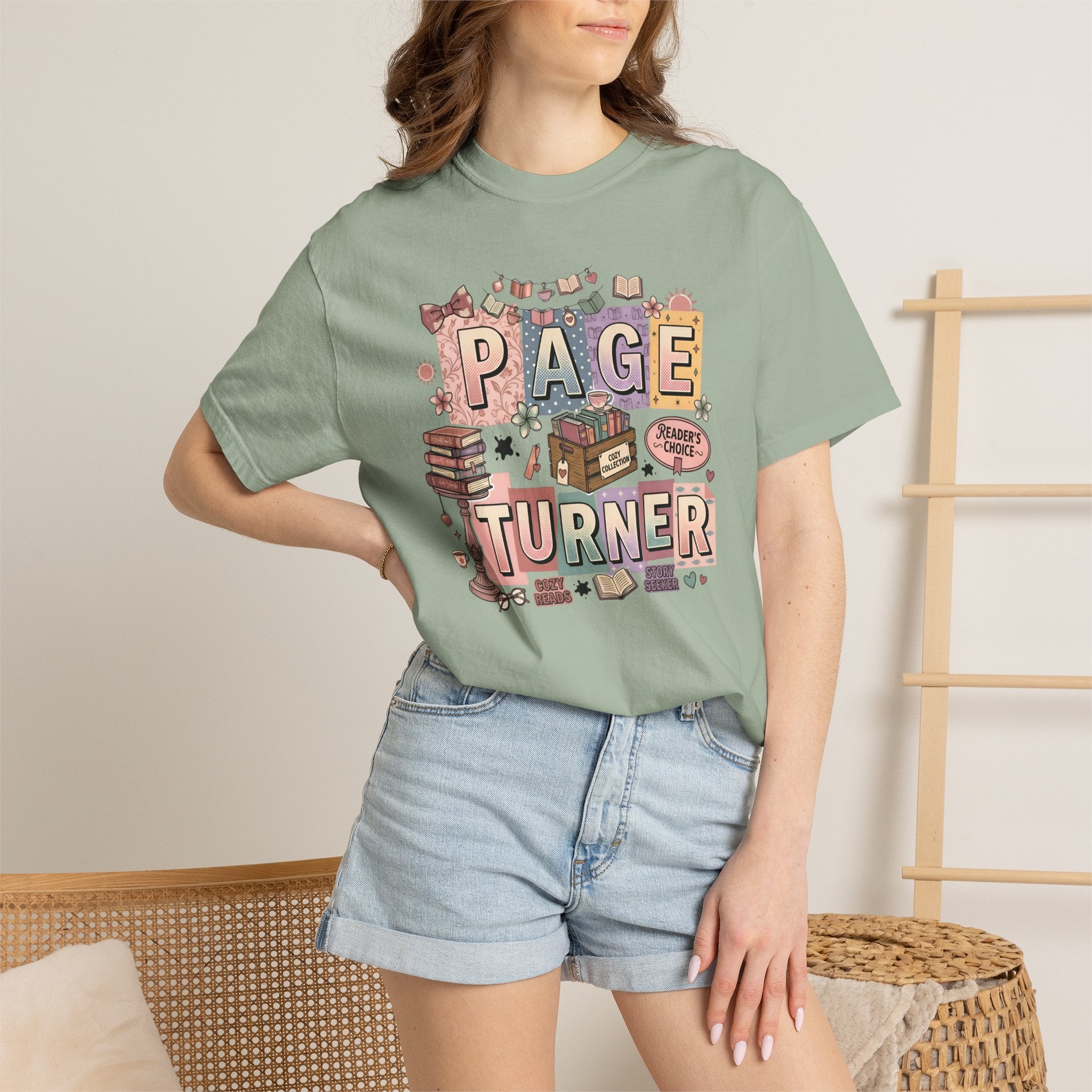 Page Turner T-Shirt — Cute Book Lover Graphic Tee