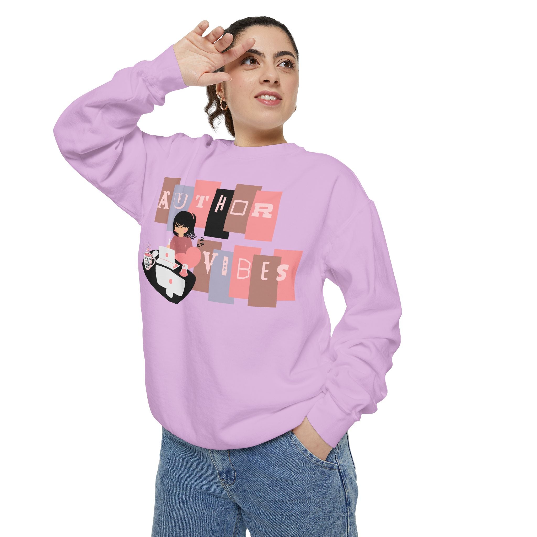Author Vibes Sweatshirt — Cozy Writer Crewneck